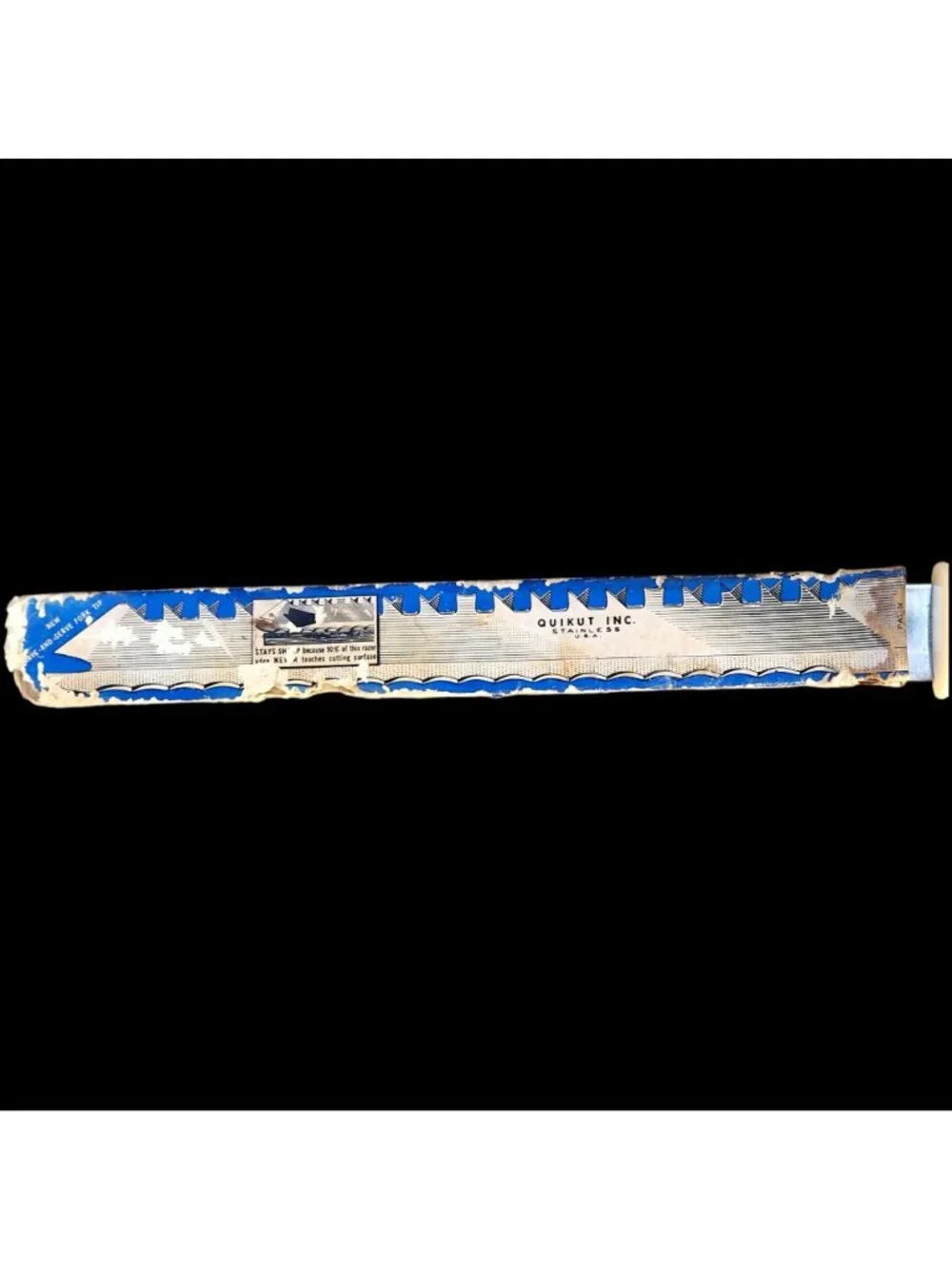 Vintage Quikut Quikkle Multi-Use Knife Frozen Food/Bread/Meat Stainless Steel 16